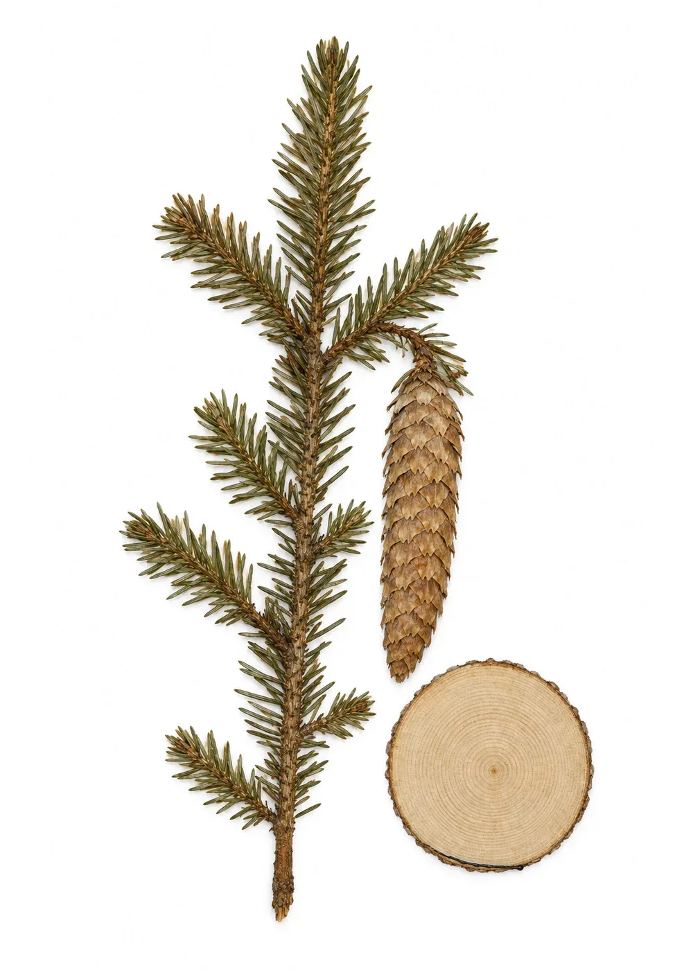 Pressed specimen of Bad-Faith Spruce (Picea abies)